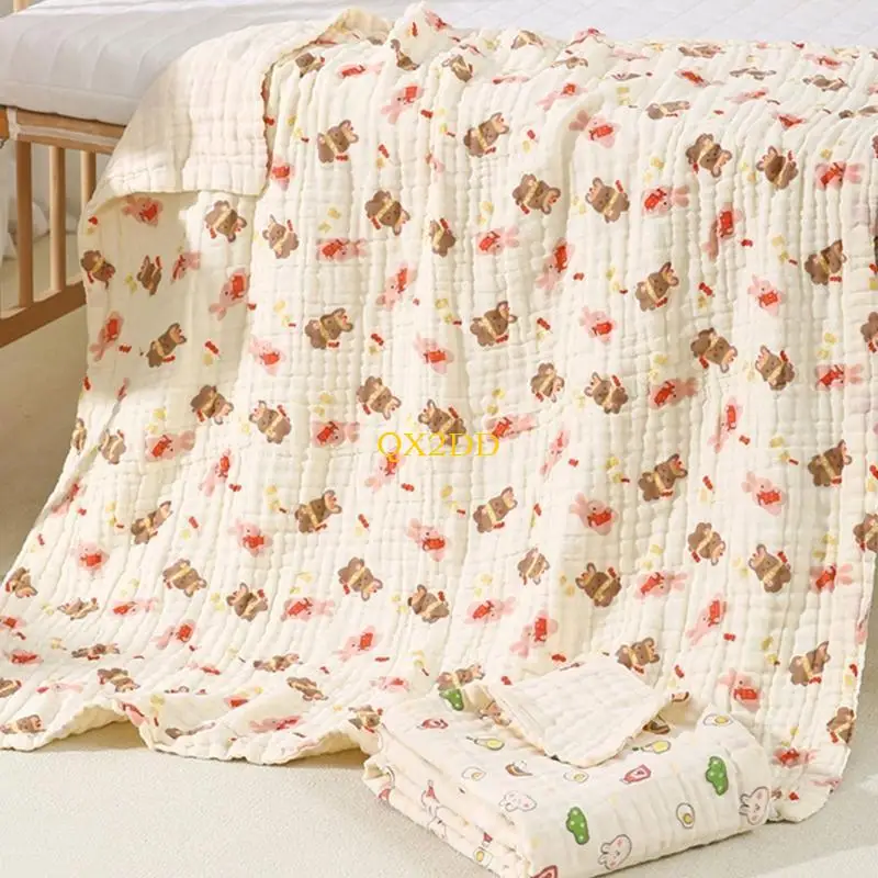 

QX2D одеяло для новорожденных с героями мультфильмов, подарок для детского душа, хлопковое одеяло для пеленания, банное для