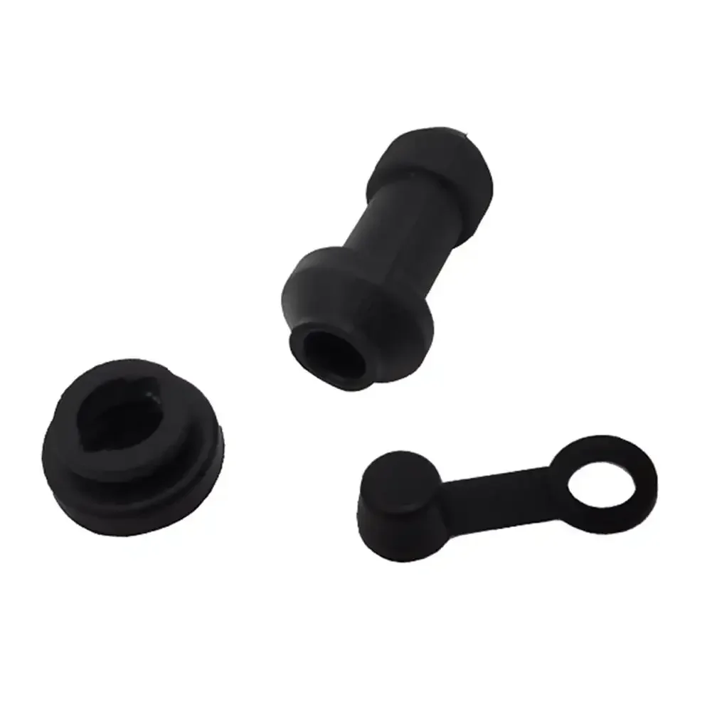 Brake Bleeder Screw Cap, Tampa contra poeira da bomba, Tampa contra poeira de borracha, Dustproof para motocicleta, Encaixe Zerk graxa do carro, 3pcs