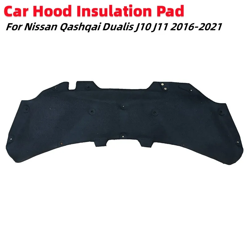 

Car Hood Insulation Pad Car Front Engine Hood Sound & Heat Insulation Cotton for Nissan Qashqai Dualis J10 J11 2016-2021