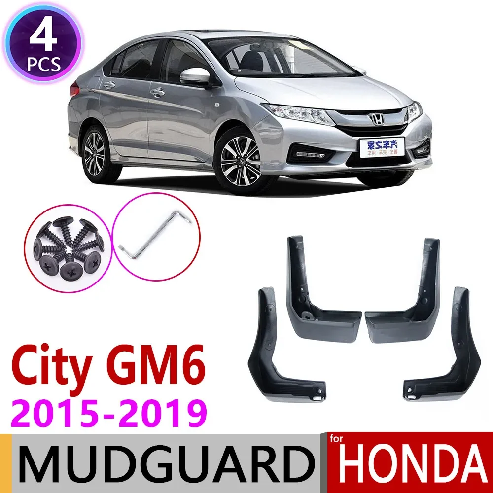 

4 шт., передние и задние брызговики для Honda City GM6 2015 2016 2017 2018 2019