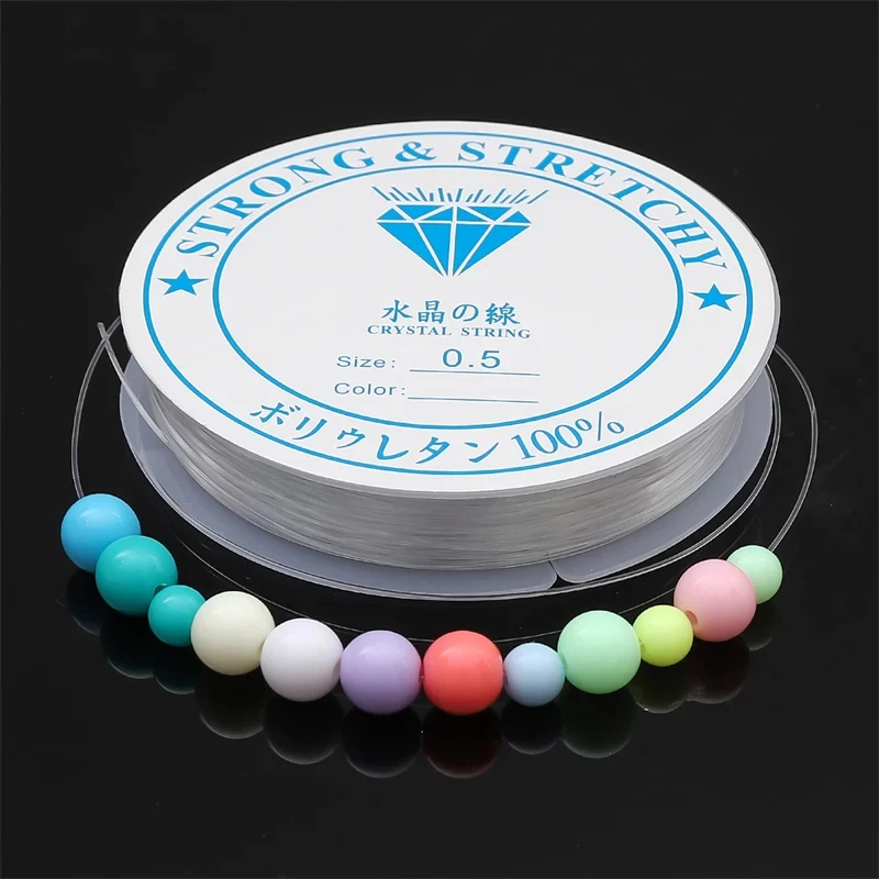 1-6pcs 0.4/0.5/0.6/0.8mm 1 Roll Fish Line Wire Clear Non-stretch Strong Nylon String Beading Cord Thread Jewelry DIY