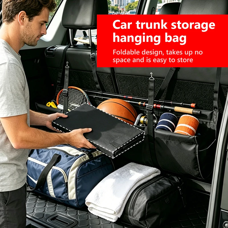 For Dongfeng Motor Versatile Oxford Cloth Car Trunk Storage Bag Rear Seat Back Hanging Vehicle Organizer Box DFM Aeolus G59 MAX - view 4