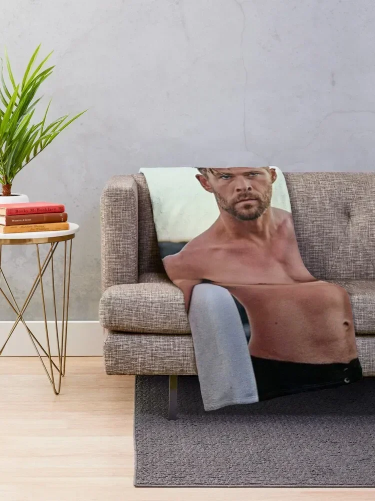 Chris Hemsworth Throw Blanket valentine gift ideas Soft Beds Retros Blankets