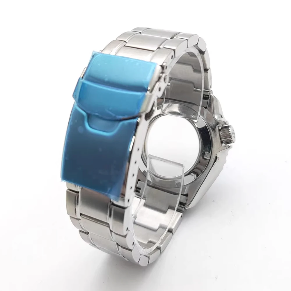 Per Submariner Custodia 42mm 50M Diving Quadrante in vetro zaffiro Solido Oyster/Jubilee Bracciale per movimento NH35 NH36