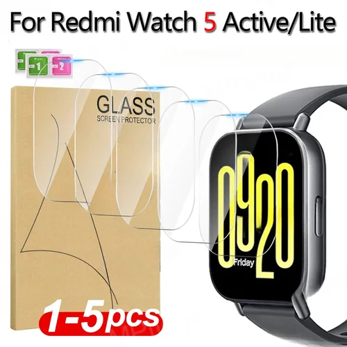 Película de hidrogel para Xiaomi Redmi Watch 5 Active/Lite, Protector de pantalla para reloj inteligente, antiarañazos, película Prottiecve