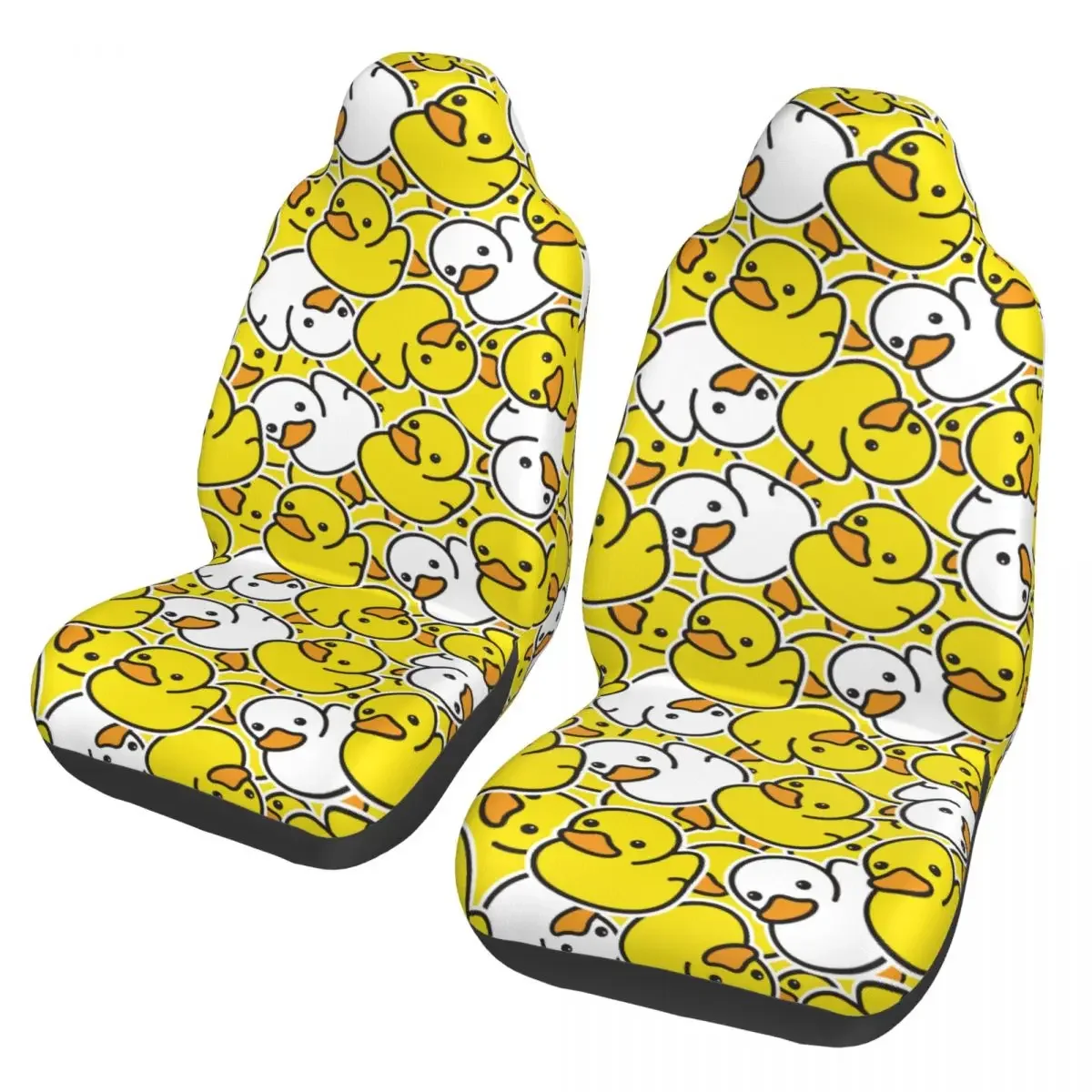 Ducky Cartoon Duck Rubber Pattern Universal Car Seat Cover Four Seasons Travel Auto Seat Cover Fabric Car Accessories