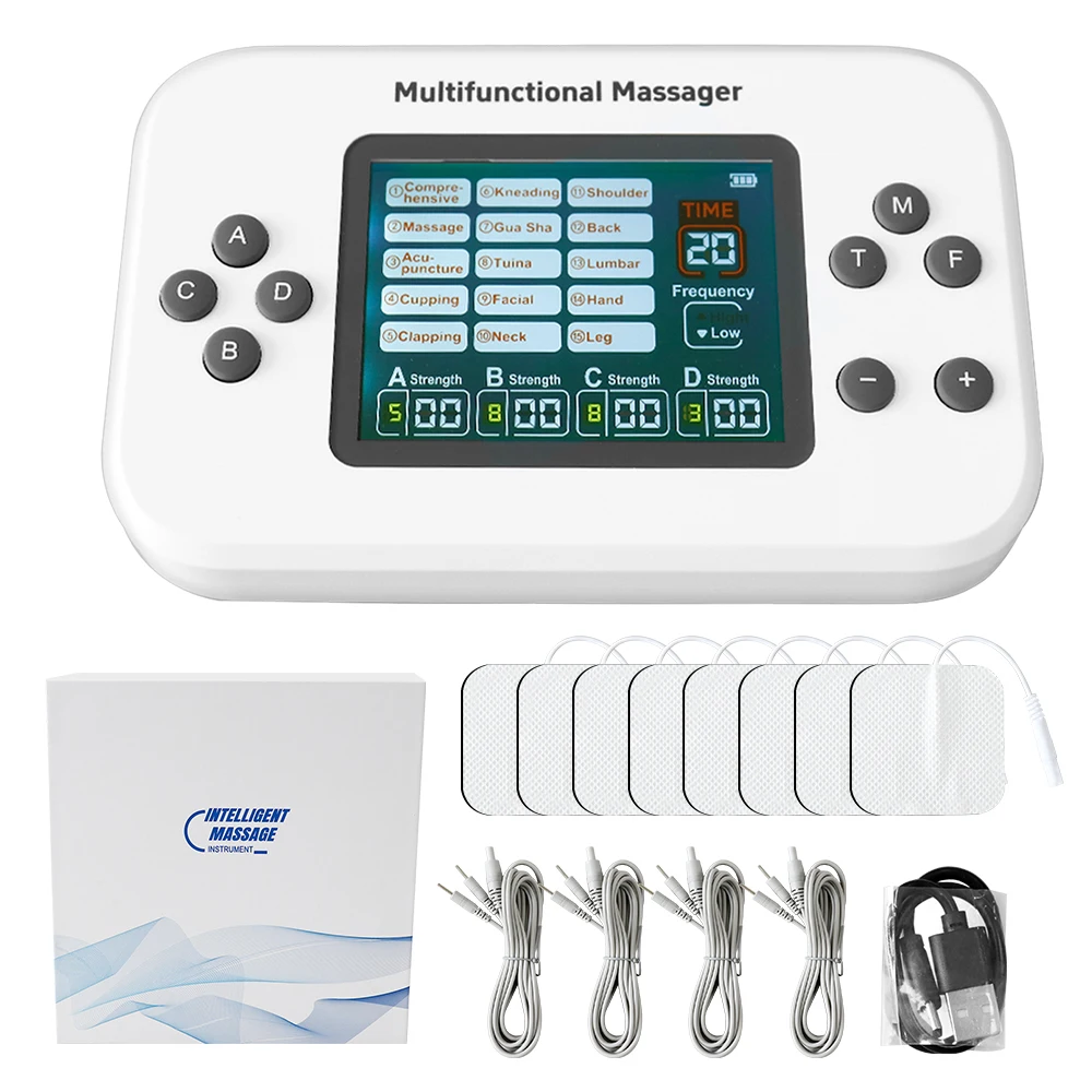 

Physiotherapy Tens Muscle Stimulator Electric 15 Modes Ems Pulse Acupuncture Therapy Body Massage Microcurrent Slimming Machine