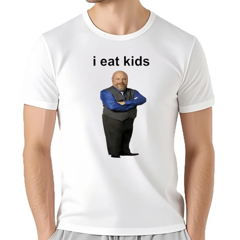 Camiseta gráfica Bertram Eats I Eat para niños, ropa de calle informal de manga corta, divertida, Unisex, verano