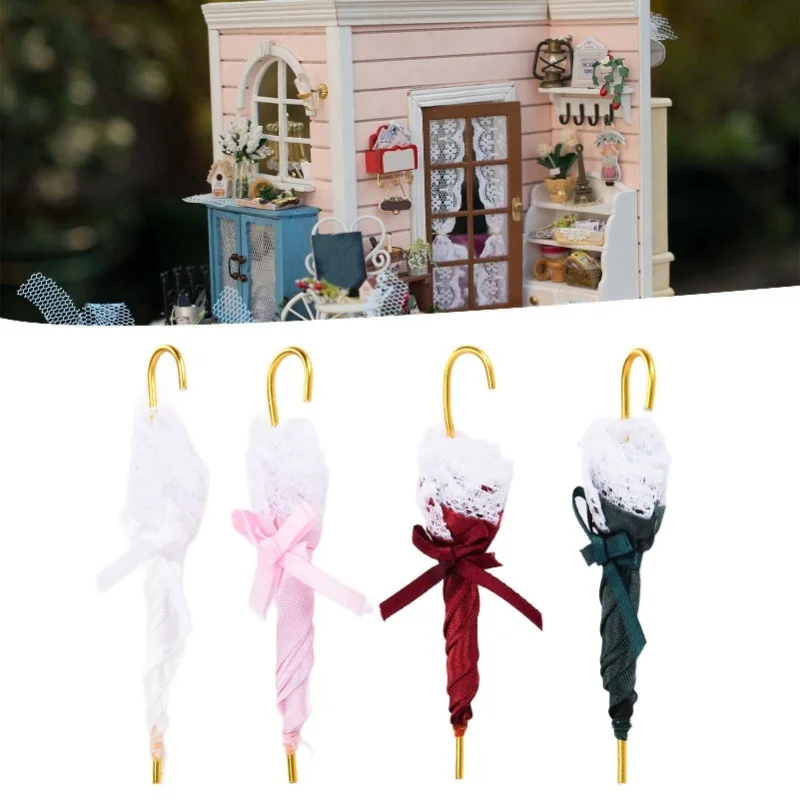 

Dollhouse Umbrella Fashionable Vivid Miniature Doll House Parasol Decoration Accessories