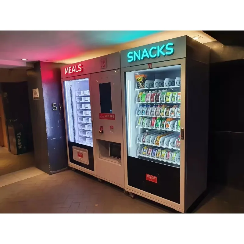 Customize Big Capacity Built in Microwave Vending Machine for Pre Meals Hot Food Vending Machine