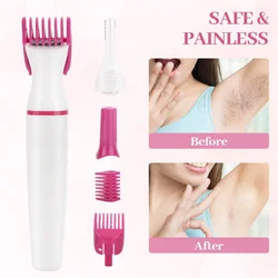 5 In 1 Hair Remover Electric Epilator For Women Shaver Razor For Eyebrow Underarm Bikini Leg Depilador Feminino Multifunction