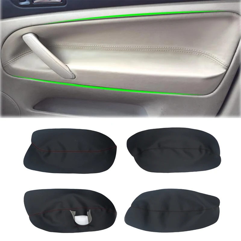 

For VW Passat B5 1998 1999 2000 2001 2002 2003 2004 2005 Car Door Panel Armrest Cover Microfiber Leather Sticker Trim