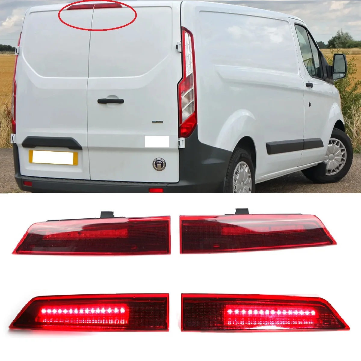 

LED Hight Brake Light Third Stop Light for Ford Transit 2012 2013 2014 2015 2016 2017 2018 2019 2020 2021