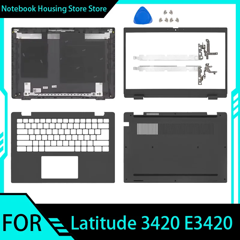 New Laptop Shell For Latitude 3420 E3420 LCD Back Cover 02K5F8/Front Bezel 02KP4R/03NVYX/Palmrest 04PX9K/Bottom Case03VX9G/Hinge