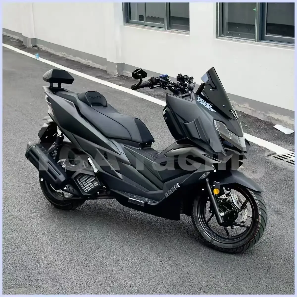 【Precise Fit】For Zontes 150X — Racing-Style Blacked-Out Front Fairing, Wide-Body Winglet & Air Deflector Modification Kit