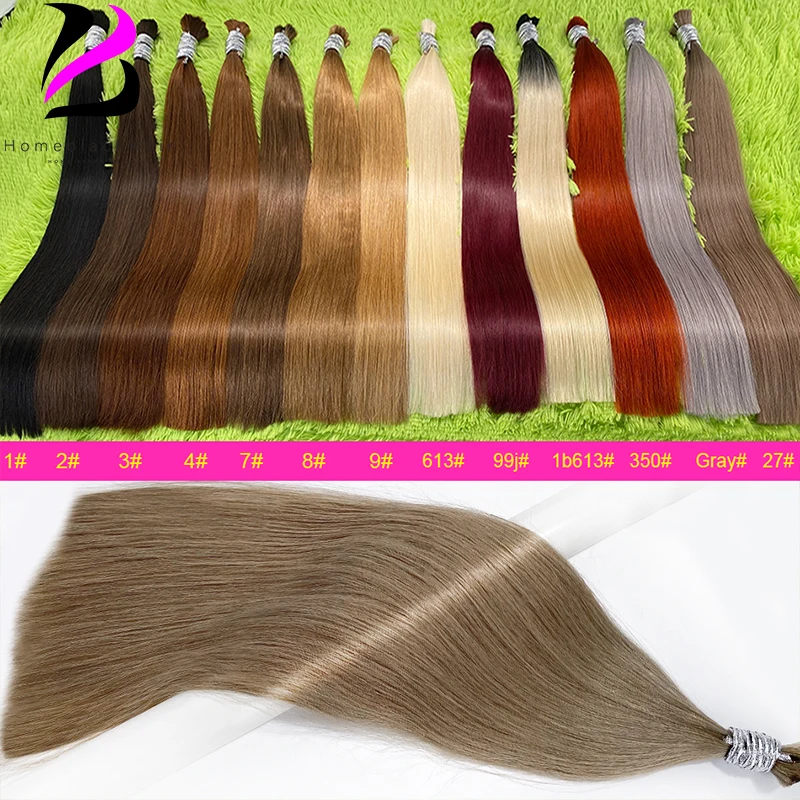 No Weft Human Hair Bulk 613 Vietnamese Hair Virgin Remy Straight Hair Bulk 12-30inch 100% 27 Real Natural Hair Extension 99J