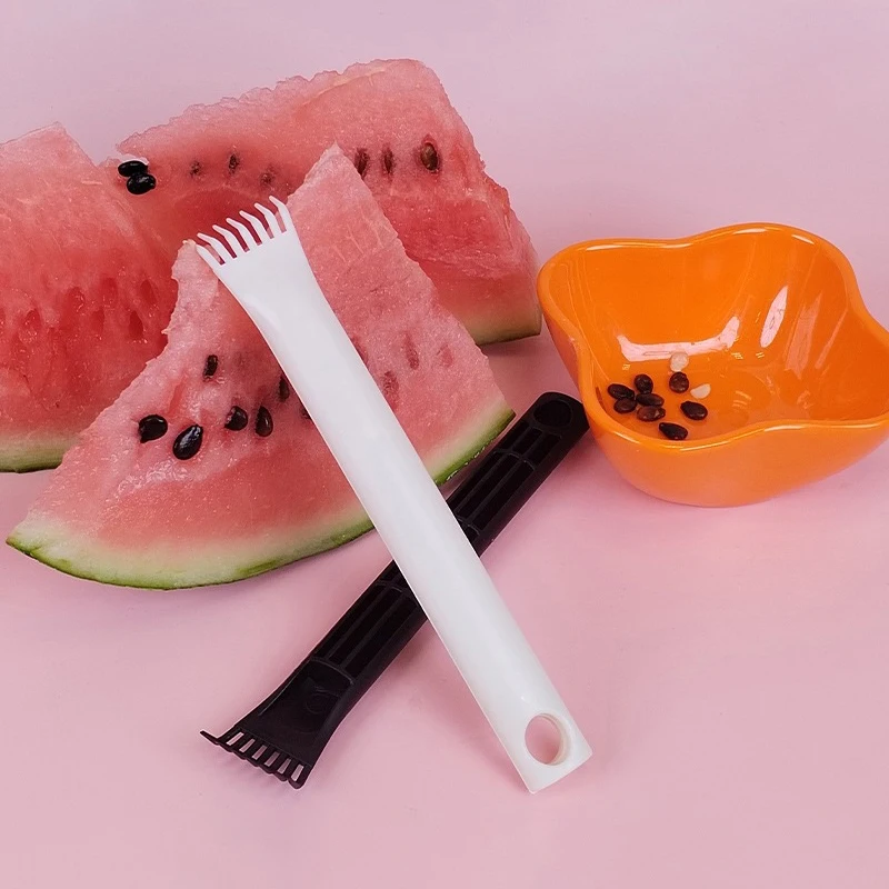 1PC Manual Watermelon Seeding Fruit Deseeding Props With Plastic Handle Portable Watermelon Seeding Removal Tool