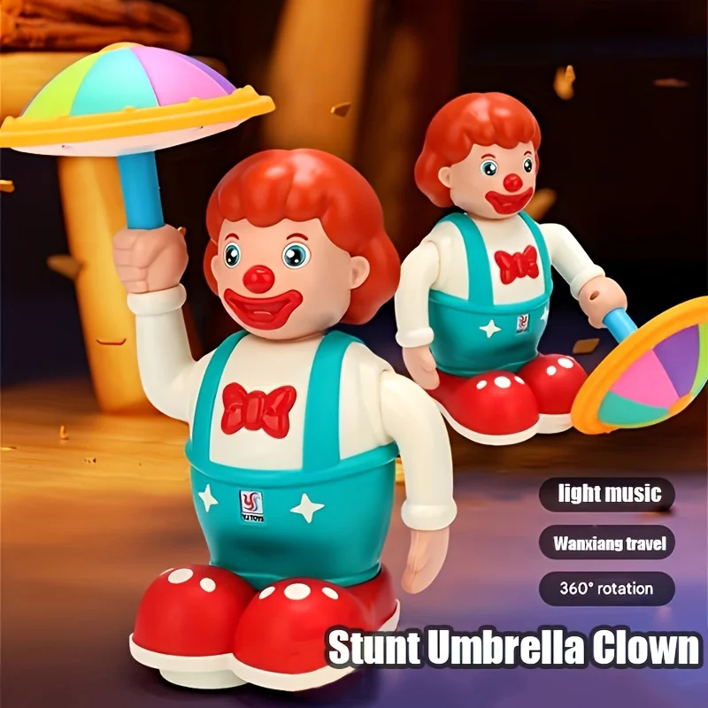 

Детские игрушки, игрушки для малышей, вращающиеся игрушки-клоуны, прогулочная музыкальная игрушка-клоун со световой музыкой, игрушки для детей от 2 лет