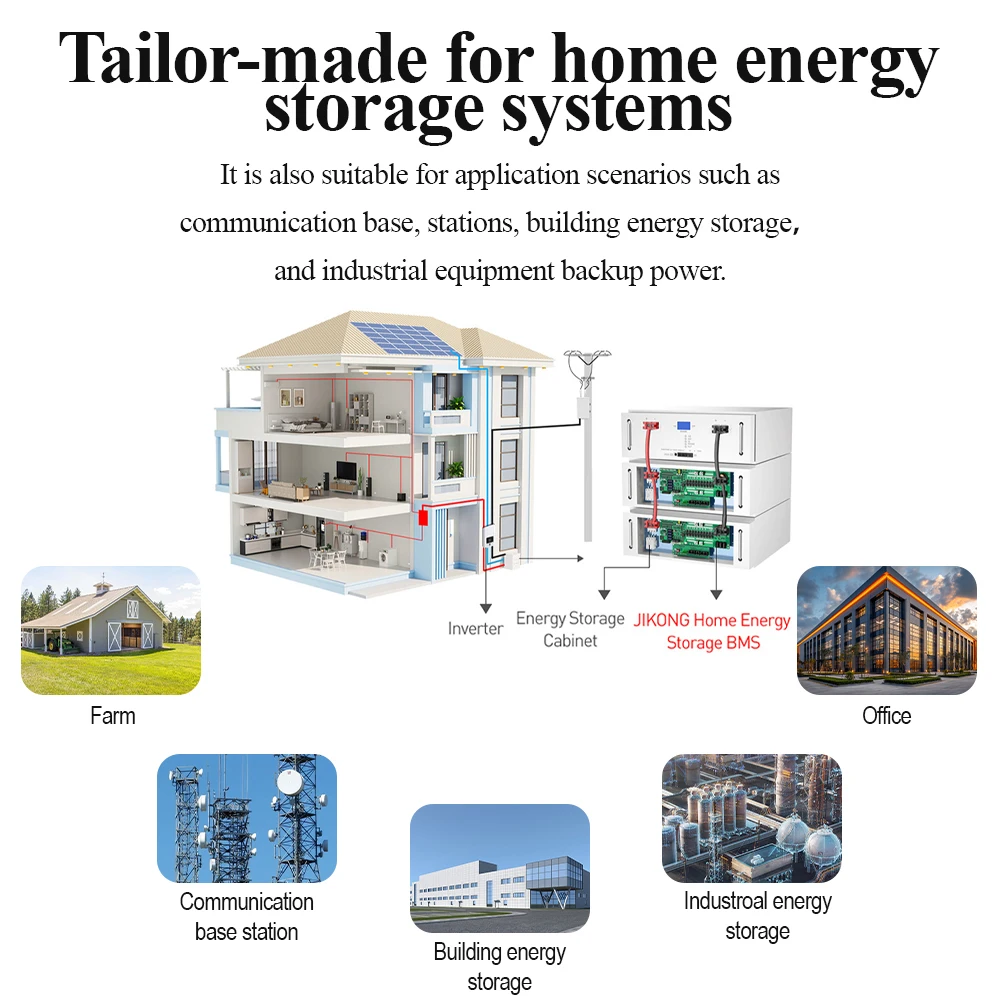 JIKONG BMS JK PB2A16S15P 3.2 inch Display for Lifepo4 Li-ion LTO Inverter 8S 16S 24V 48V 150A Family Energy Storage Smart BMS