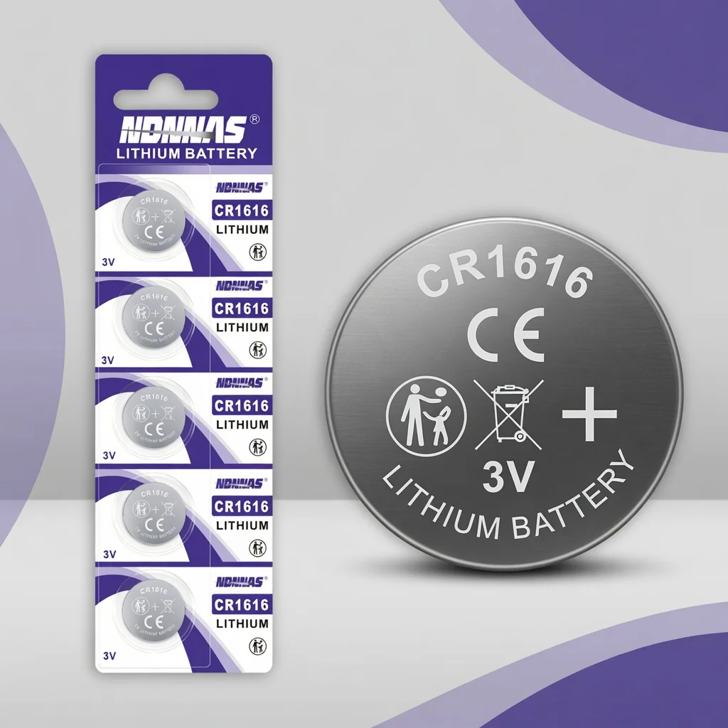 

CR1616 3V Lithium Coin Battery, Replacement for BR1616 5/10/15PCS High Quality Button Cell for Car Remote Watch Calculator Toys
