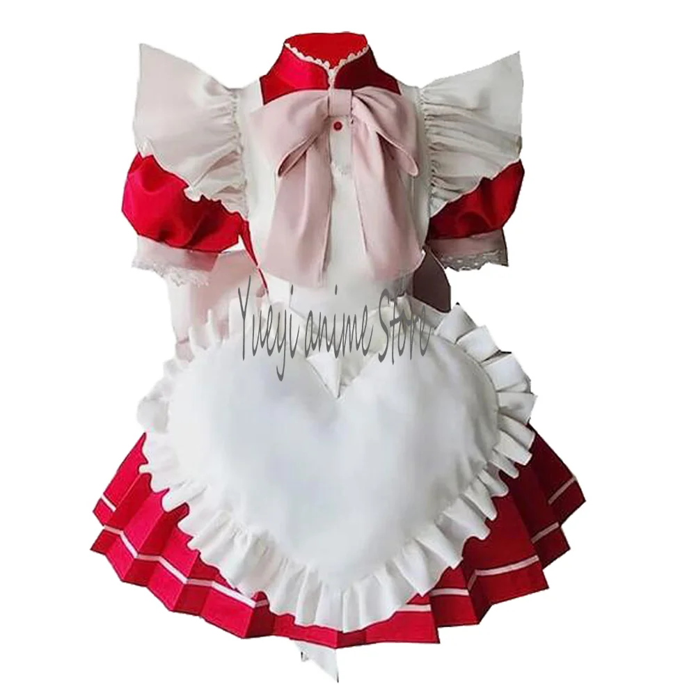 Anime Cosplay Momomiya Maid Dress Costume Women Outfit Coffee Lolita Costume