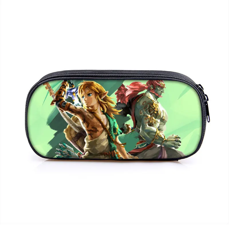 The Legend of Zelda Game Periphery Pencil Pen CaseGirl Boy Bag Large Capacity Pencil Box Pouch Stationery Supplie Student Gifts