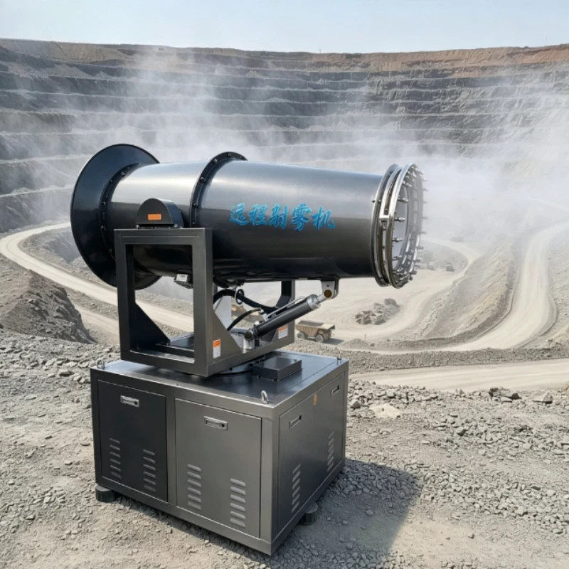 30m Wheeled Full Rotatable Fog Sprayer Small Electric Dust Control Machine Municipal Street Road Use