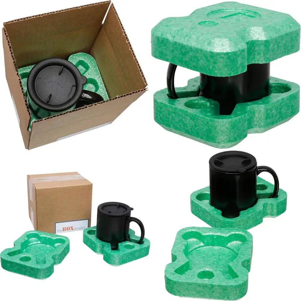 

Набор из 12 кружек объемом 15 унций в экологичных коробках с пенопластовыми вкладышами | Устойчивая защита | Сделано в США