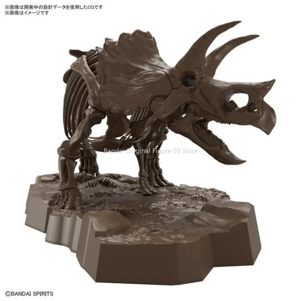 Bandai Original Animals Action Figure 1/32 Imaginary Skeleton Triceratops Assembly Model Toys Collectible Model Gifts for Kids