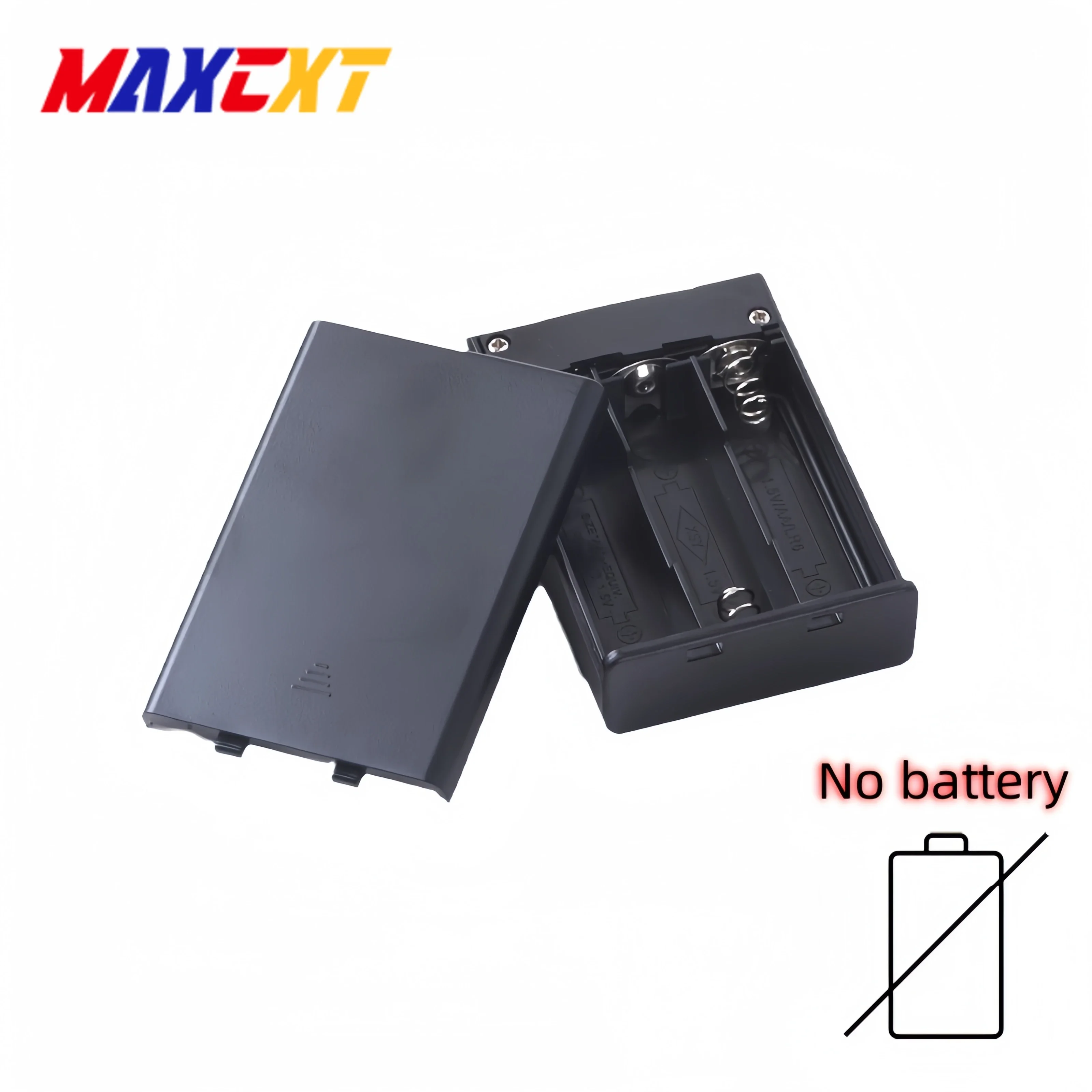 MAXCXT Battery Case 3 AA Battery Box Holder with ON-Off Switch and USB Female Socket Black for Lego Light