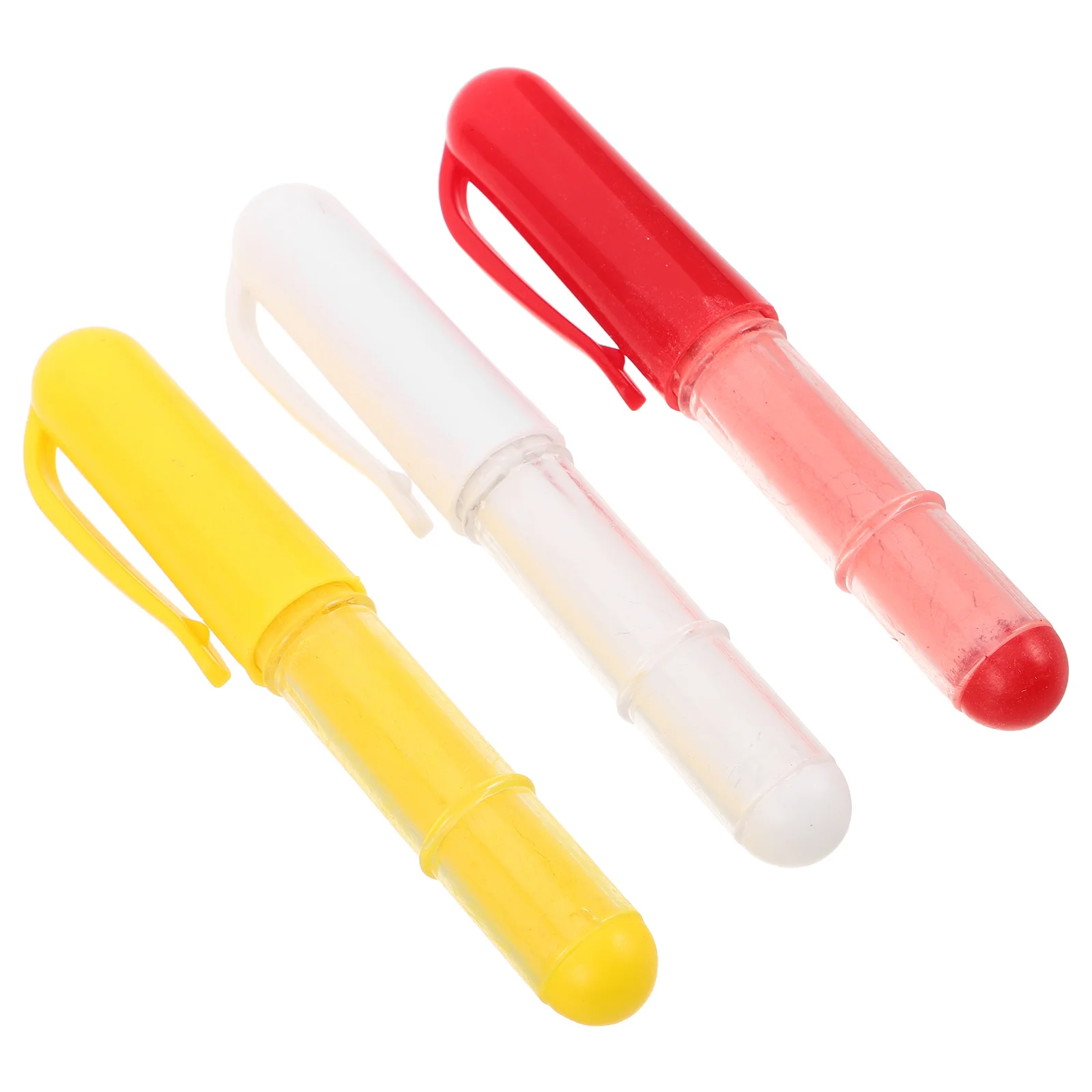 

3Pcs Wipeable Washable Tailor Pencil Refillable Fabric Chalk Marker for Sewing Quilting Dressmaking Crafts Sewing Chalk Marker