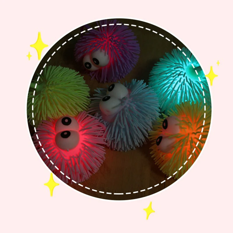 Funny Pop Eyes Stress Ball Bouncy Ball Sensory Toy Anti-Stress Fidget Toys Glow Balls For Kids Adults Birthday Party Gift