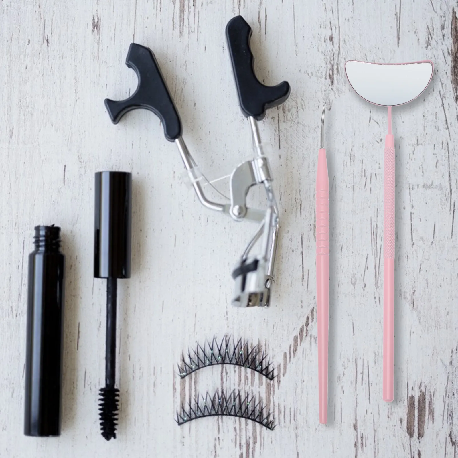 1Set Eyelash Rod Kit Lash Lift Tool Auxiliary Eyelash Extension Accessory Mirror Lash Separation Tool Grafting Assistant