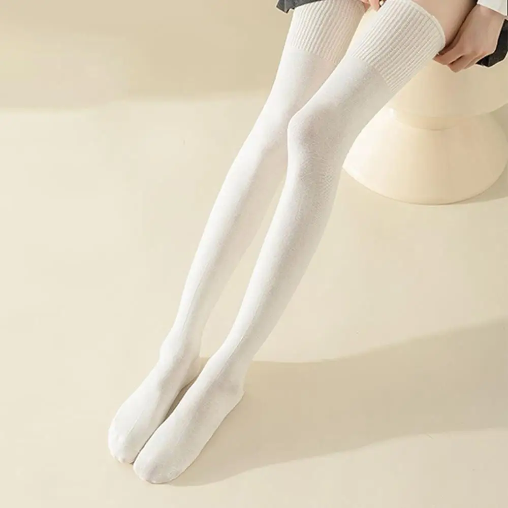Women Over Knee Thigh High Socks Academic Style Solid Corlor Long Socks Over The Knee Stockings For Ladies Girls Leg Warmers New