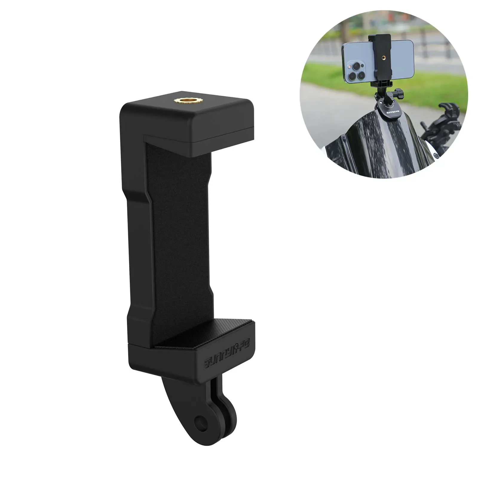 Sunnylife Phone Clip Holder Bike Riding Selfie Phone Clamp Stand For GoPro 63-102mm Adjustable Cycling Accessories