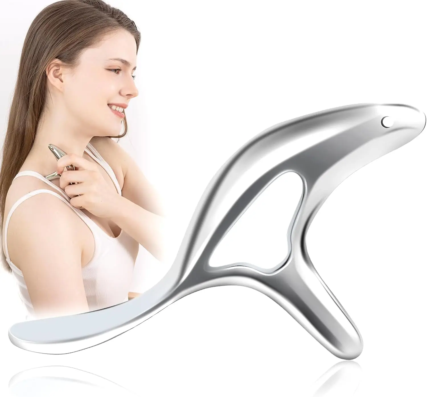 Triggerpunkt-Massagegerät für Tiefengewebe Muskel-Scraper zur Schmerzlinderung Gua Sha Daumen-Schoner & Akupressur-Werkzeug – Detail 1