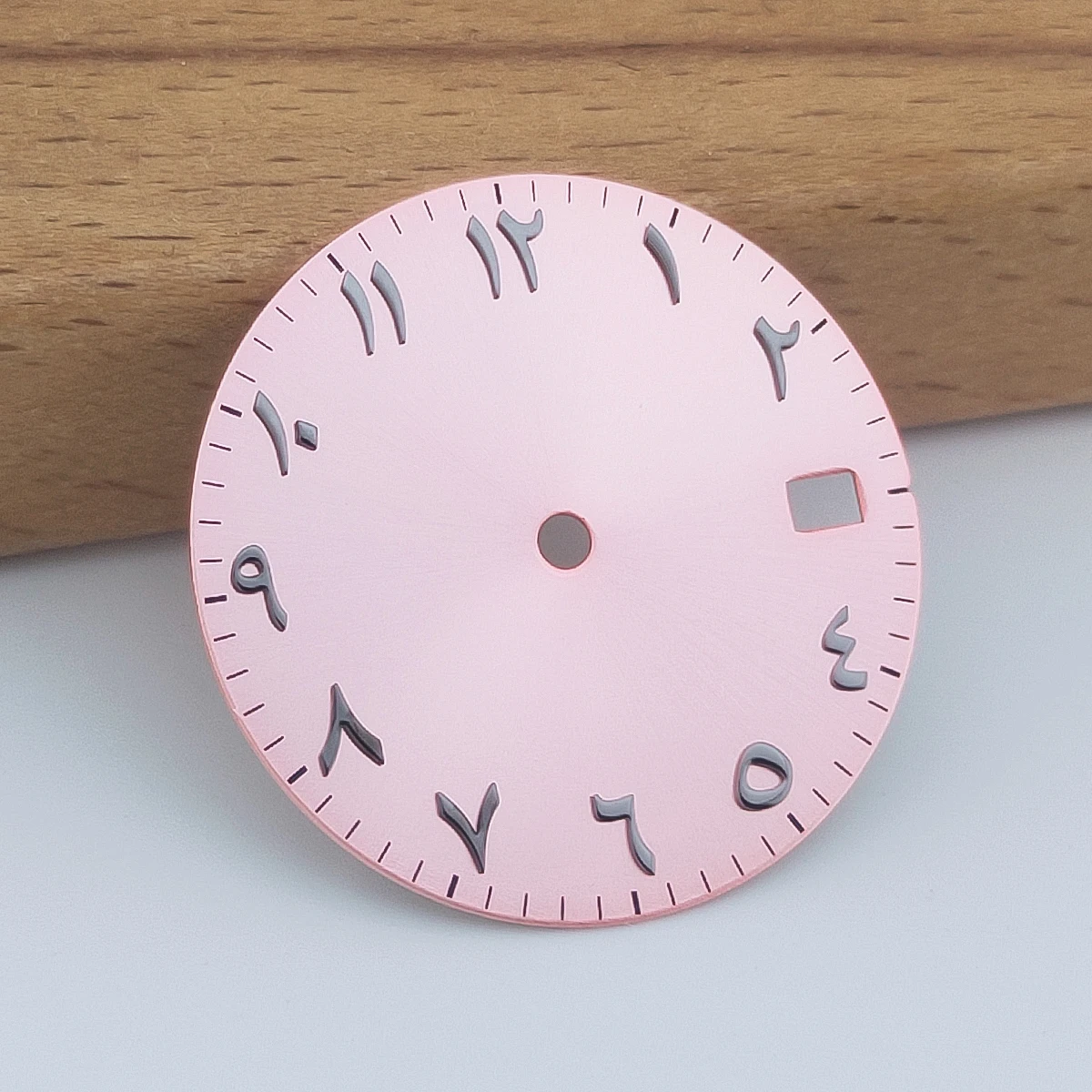 ネイトン 28.5mm ローマ数字 ブラックブルー ウォッチダイヤル NH34 NH35ムーブメント対応 カレンダーウィンドウ 3時位置リューズ 3.8時位置リューズ付き