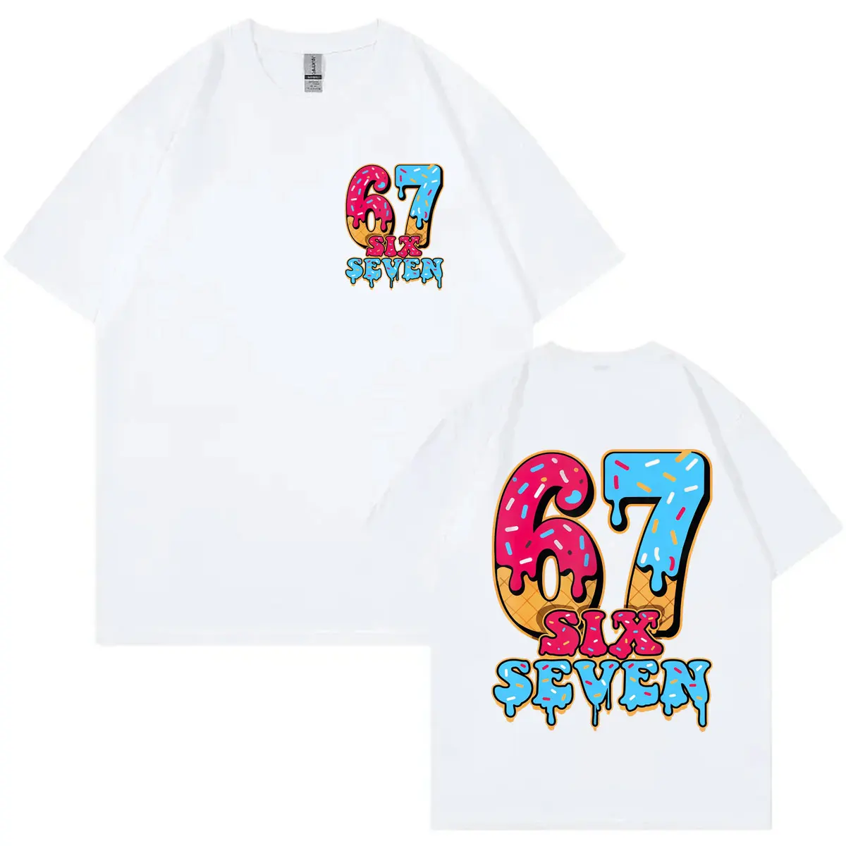 

Funny Six Seven 67 Meme T-shirts Men Women Clothing Harajuku Y2k Fashion T-shirt Summer High Quality Cotton Oversized T Shirts