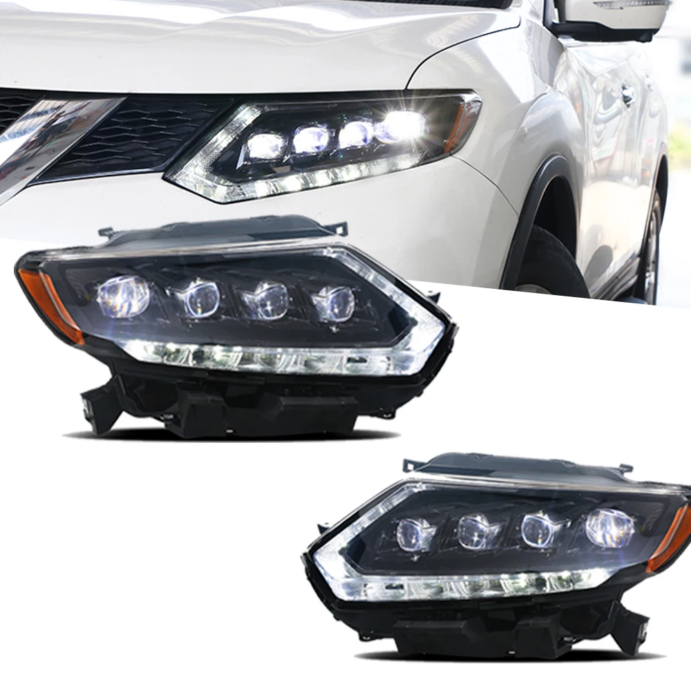 Headlight For Nissan X-trail Xtrail LED Headlights 2014-2016 Head Lamp Car Styling DRL Signal Projector Lens Auto Accessories