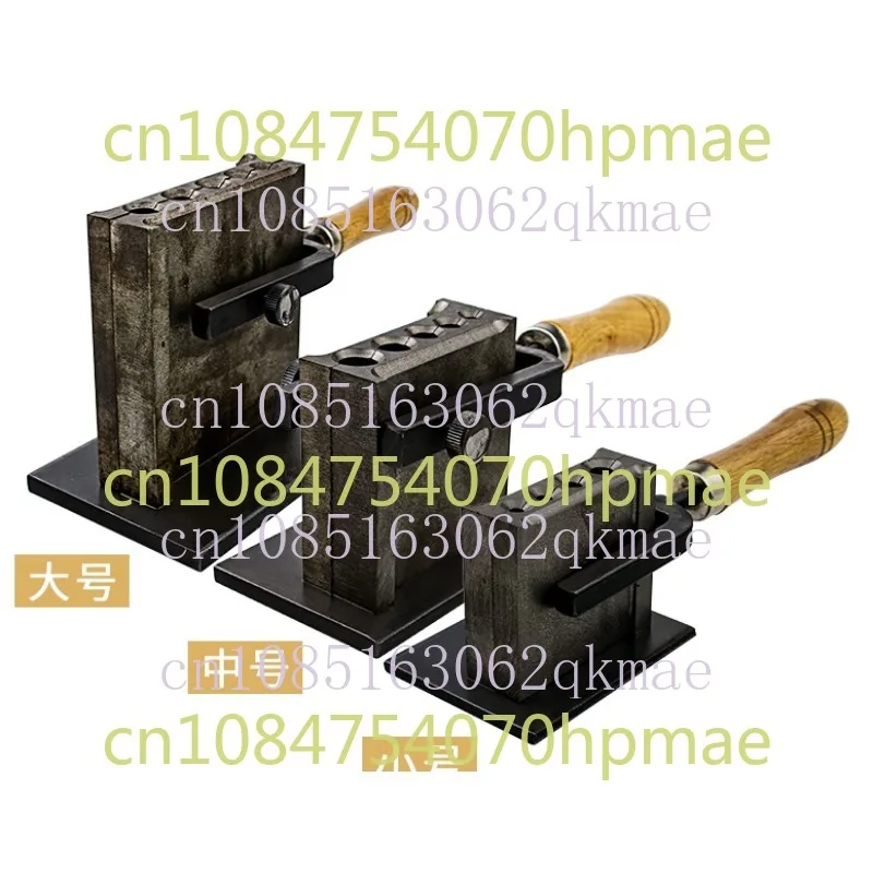 European-Style Large Oil Sump Melting Gold and Silver Bar Mold Sand Turning Iron Tank Tool