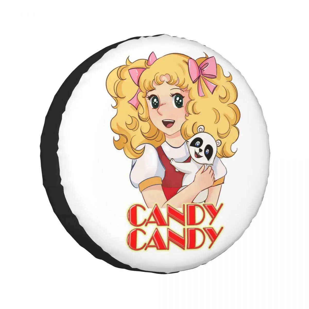

Custom Candy Candy Cartoon Anime Spare Tire Cover for Jeep SUV RV 4WD Pajero 4x4 Wheel Protector Covers 14" 15" 16" 17" Inch