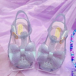 2024 Summer New Children's Sandals Girls' Princess Shoes Baby Sandals Fashion Casual Jelly Shoes