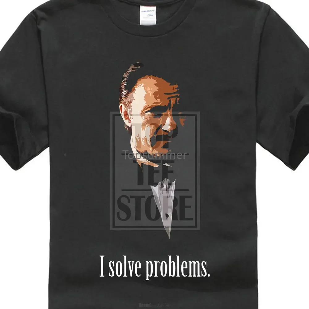 Mr Wolf I Solve Problems T Shirt Pulp Fiction Movie Film