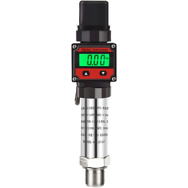 4-20mA Silicon Pressure Transmitter with Display For200Bar 600Bar Hydraulic Pressure Sensor