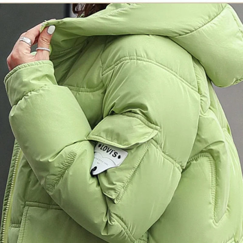 2023 Winter New Down Cotton Coat Women Thickened Short Cotton Jackets Korean Loose Oversize Coat Winter Clothes Women