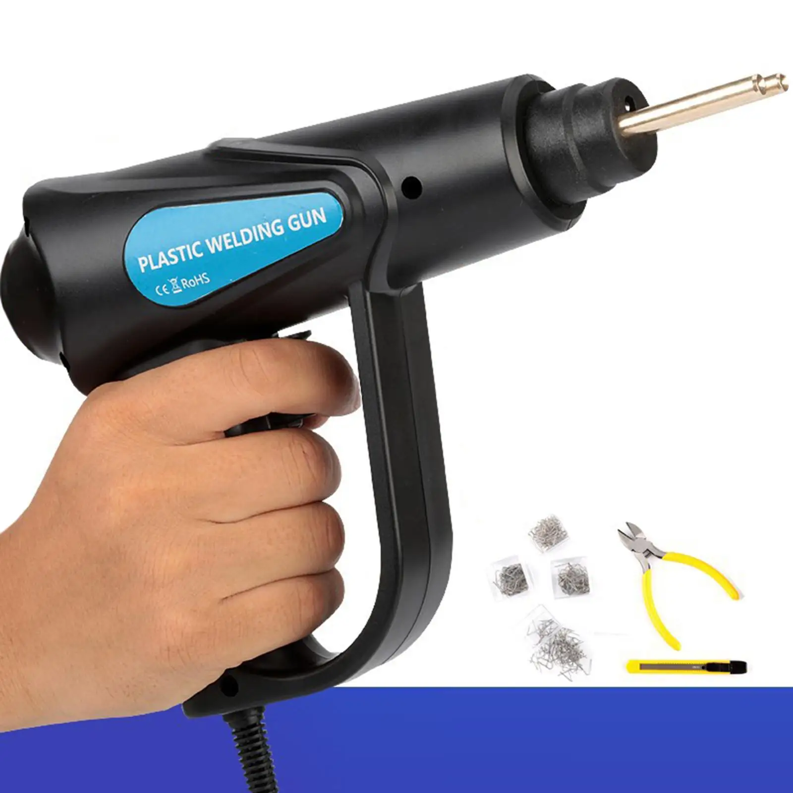 플라스틱 차고 도구 핫 스테이플러 PVC 110V 미국 플러그 수리 기계 자동차 범퍼 수리 핫 스테이플러