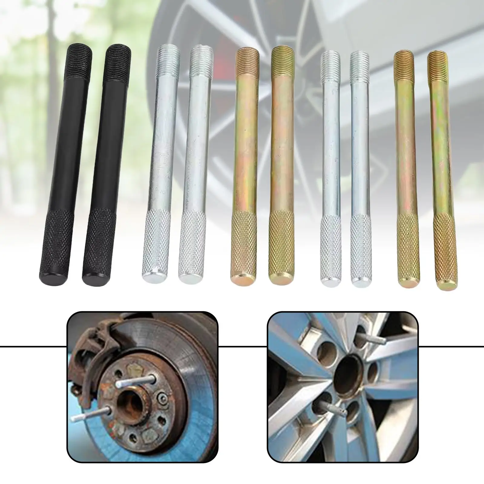 Wheel Alignment Pin Set Metal Guide Tool Universal Positioning Rod Tire Change Fixing Tool for Car Truck Garage