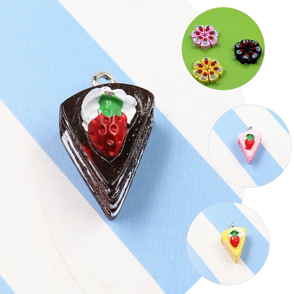 

Necklace Cake Pendant Accessories Charm Charms For Earring Making Keychain Cute Crafts