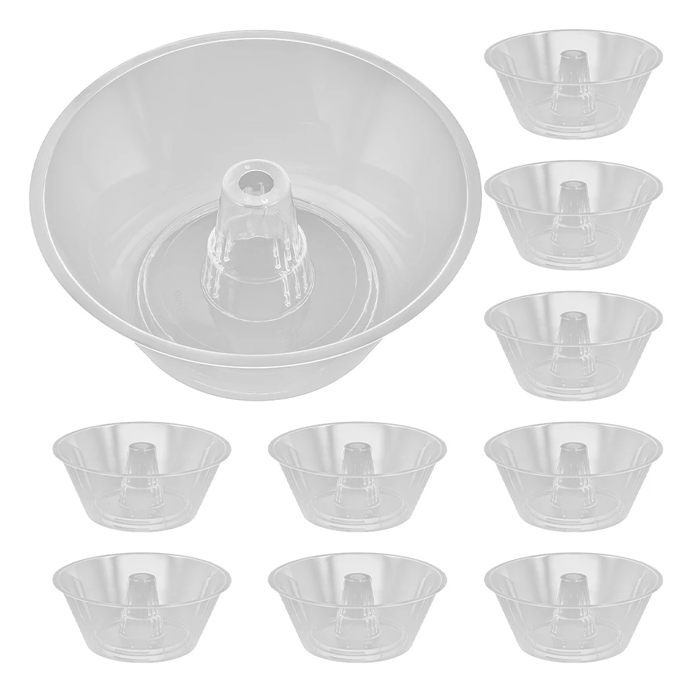 

25 шт., прозрачная пластиковая миска, пластиковый держатель для мороженого, закусок, контейнеры для еды для попкорна, жареная курица, вечерние десертные сервировочные миски