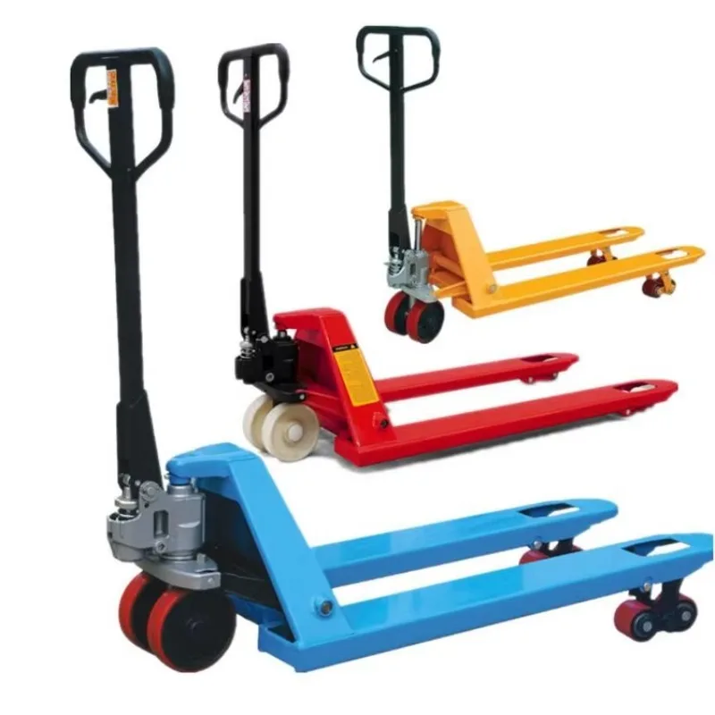 

Heavy Duty 3 Ton Warehouse Pallet Truck Manual Hydraulic Lifting Structure For Logistics Center Cargo Transfer Pallet Handling